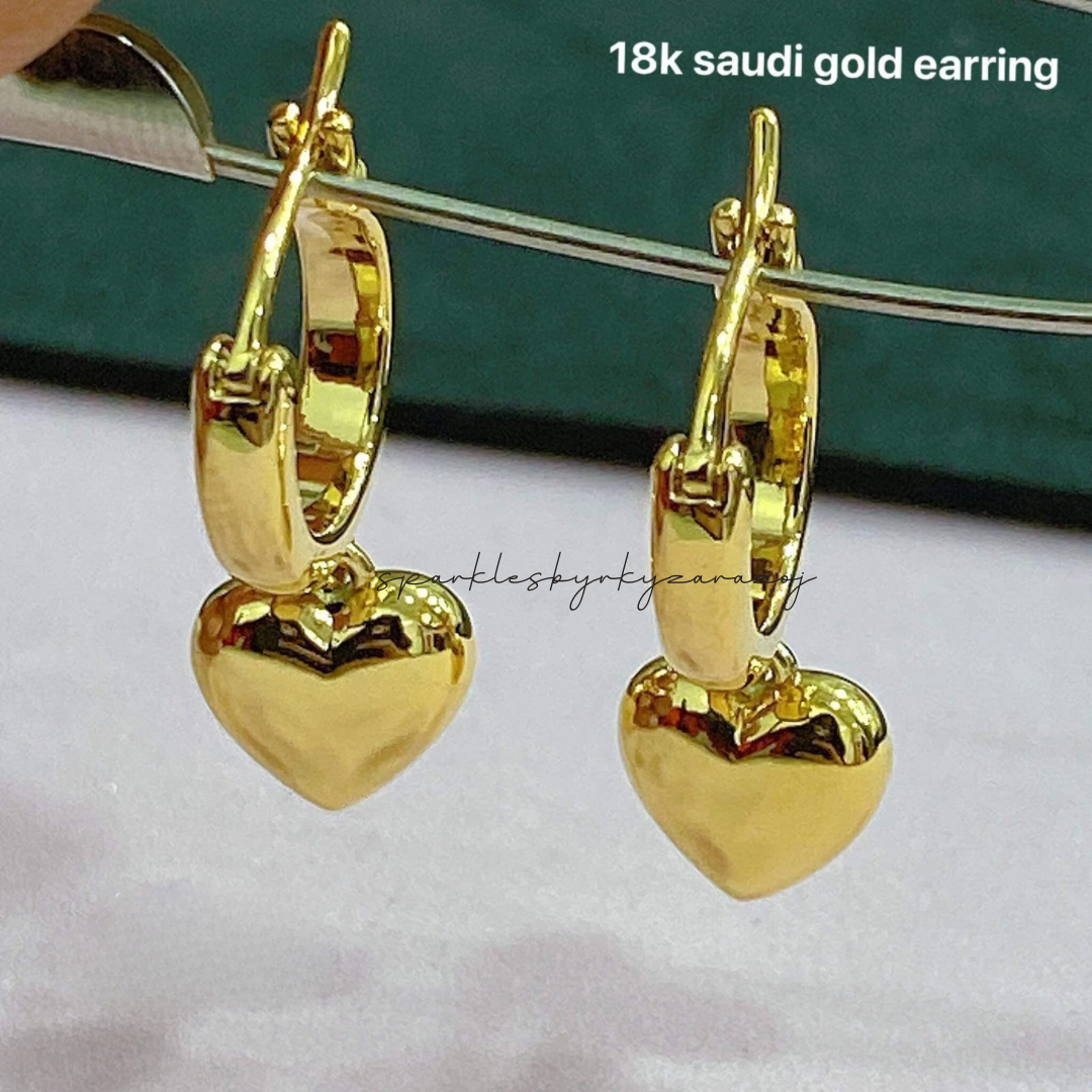 18k saudi Gold 2024 earrings