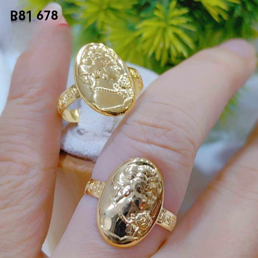 Mother Rose Ring 18k Saudi Gold