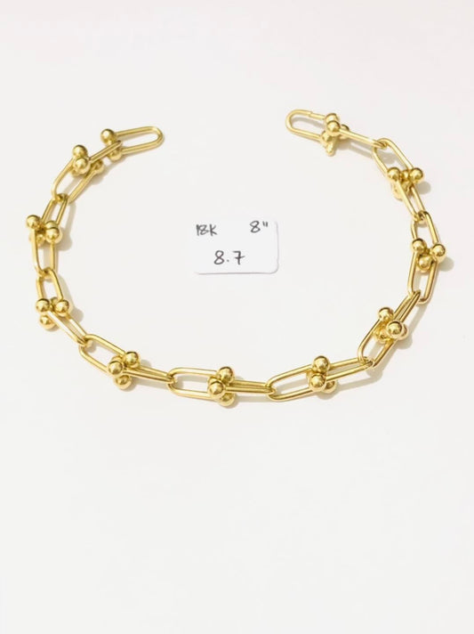 Per Gram 8.7 Bracelet 8" 18k Saudi Gold Pawnable (Promo)