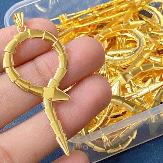 Golden Centipede Pendant Solid 18k Saudi Gold