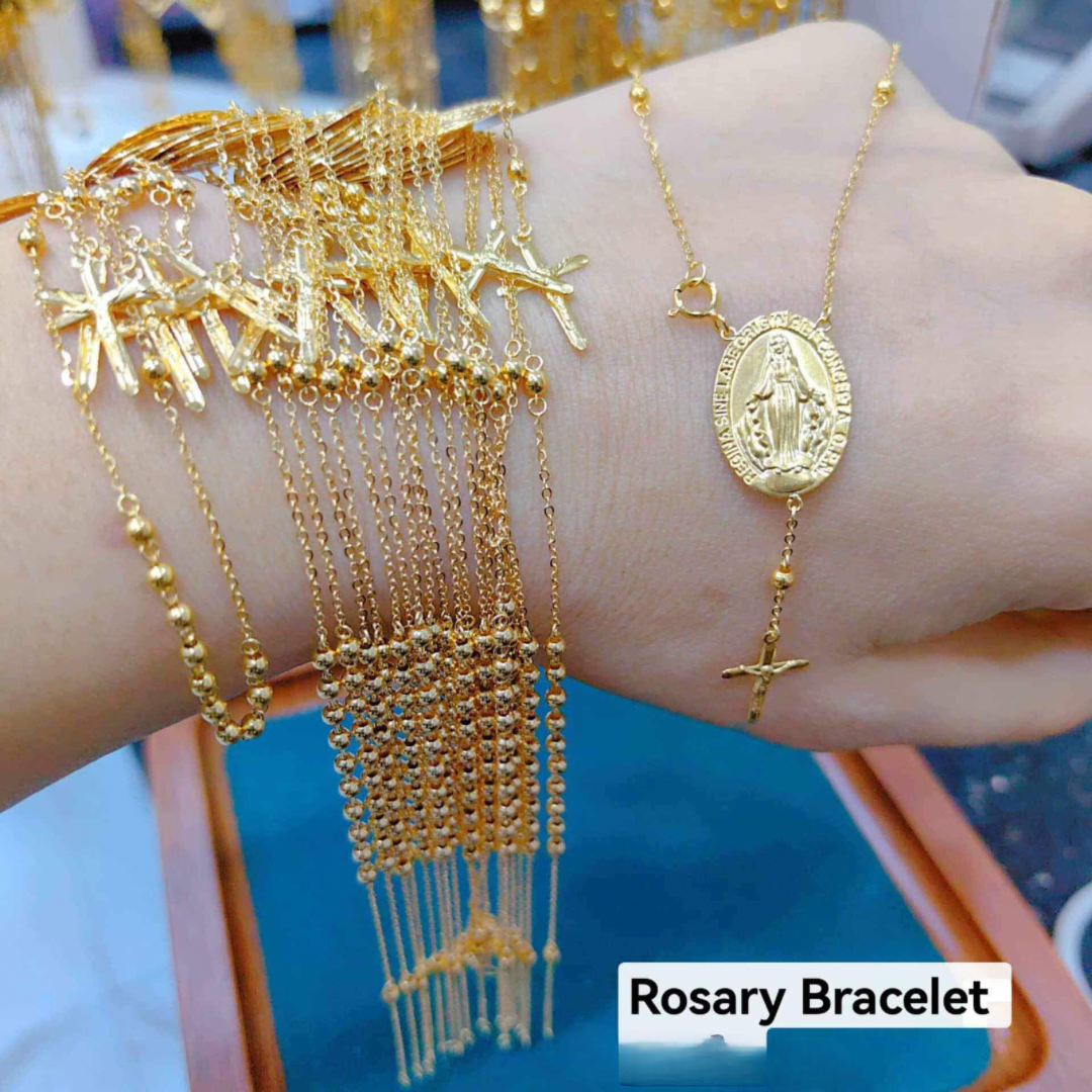 Rosary Bracelet Solid 18k Saudi Gold