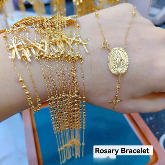 Rosary Bracelet Solid 18k Saudi Gold