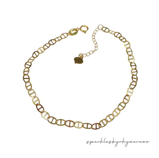 Clipcut style bracelet w/ extender 18k Gold