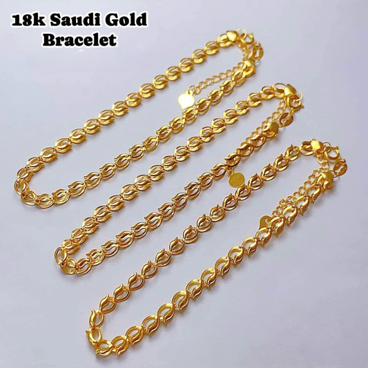 Gold Palay Bracelet 18k Saudi Gold