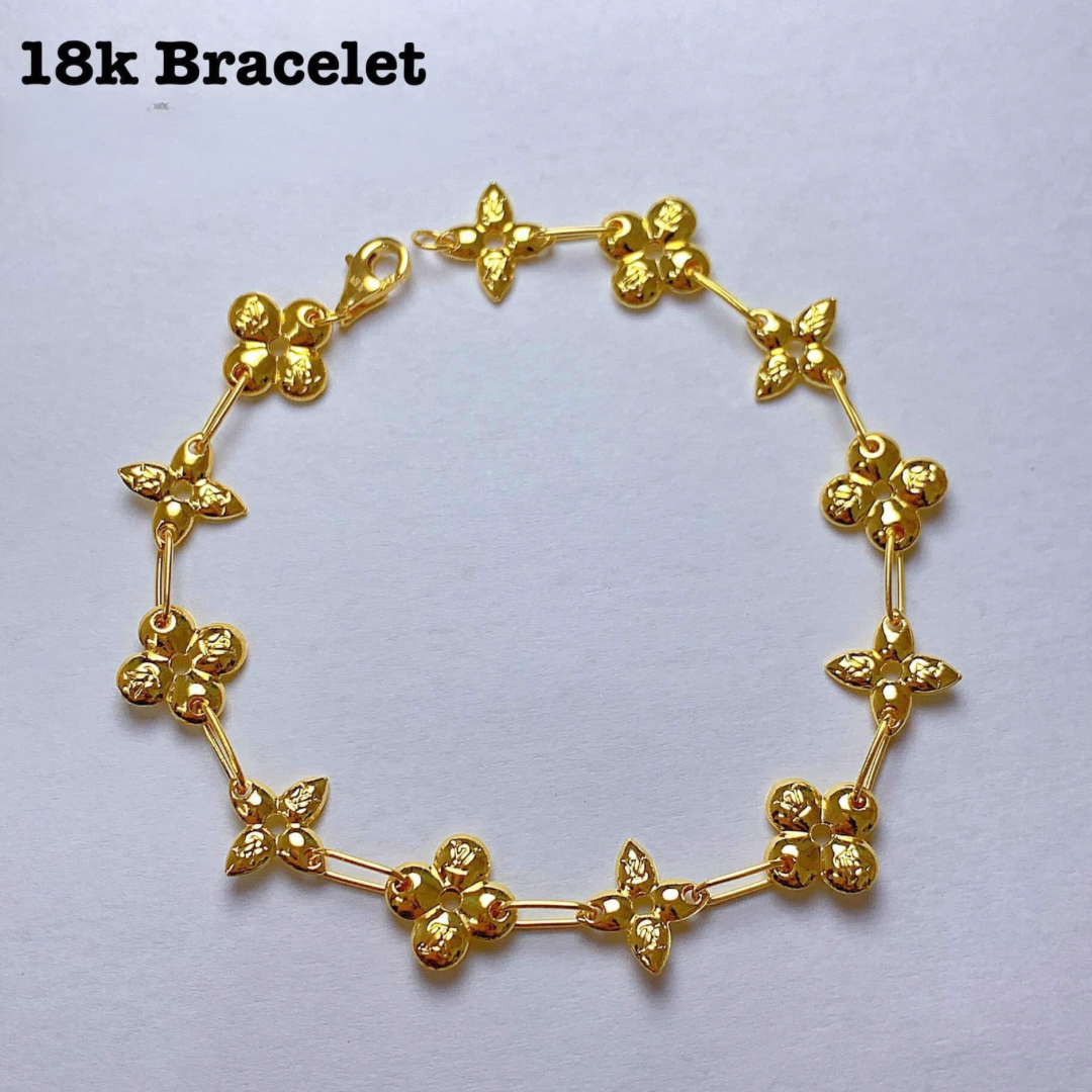 Sampaguita Flower Bracelet 18k Saudi Gold