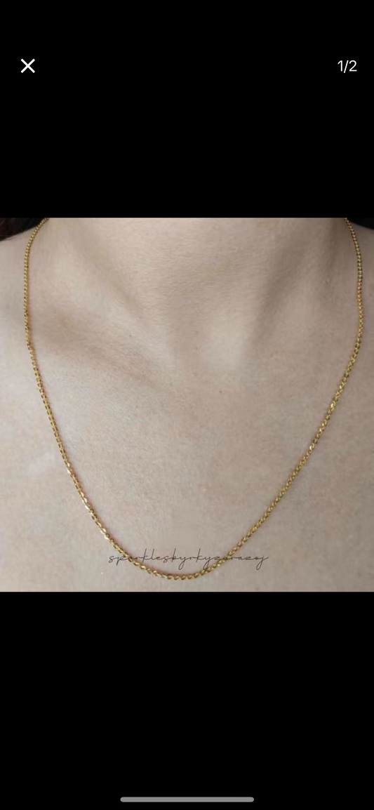 Lv.4 Tauco Chain 18k Saudi Gold