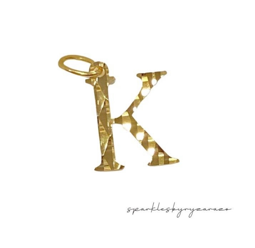 Diacut Letter K pendant