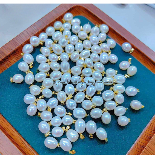 Fresh Water Pearl Pendant Ampaw 18k Saudi Gold