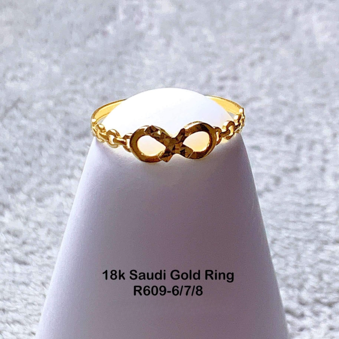 Infinity Ring 18k Saudi Gold