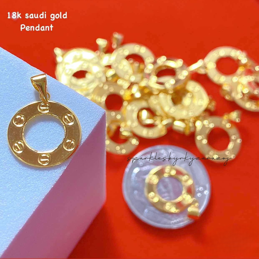 Cartier Pendant 18k Saudi Gold