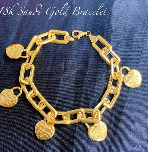 Level 5 Kadena Bracelet Solid 18k Saudi Gold