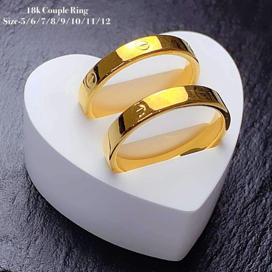 #10 Couple Ring 18k Saudi Gold