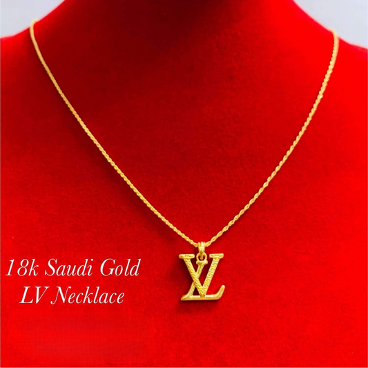 LV Pendant Only Ampaw 18k Saudi Gold