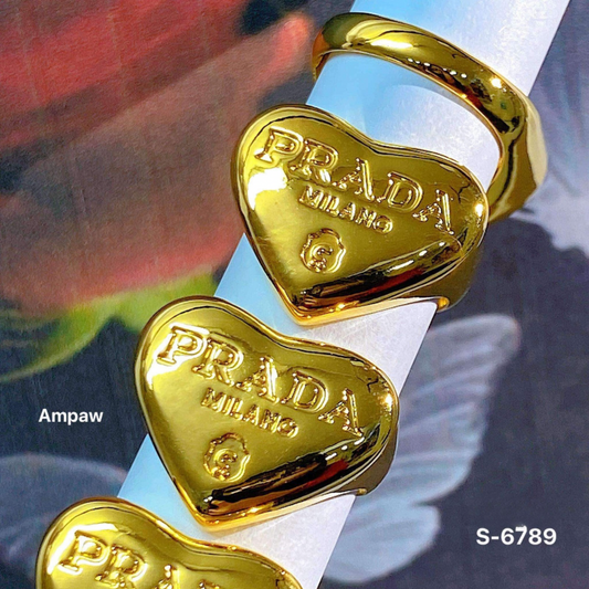 Prada Ring Ampaw 18k Saudi Gold