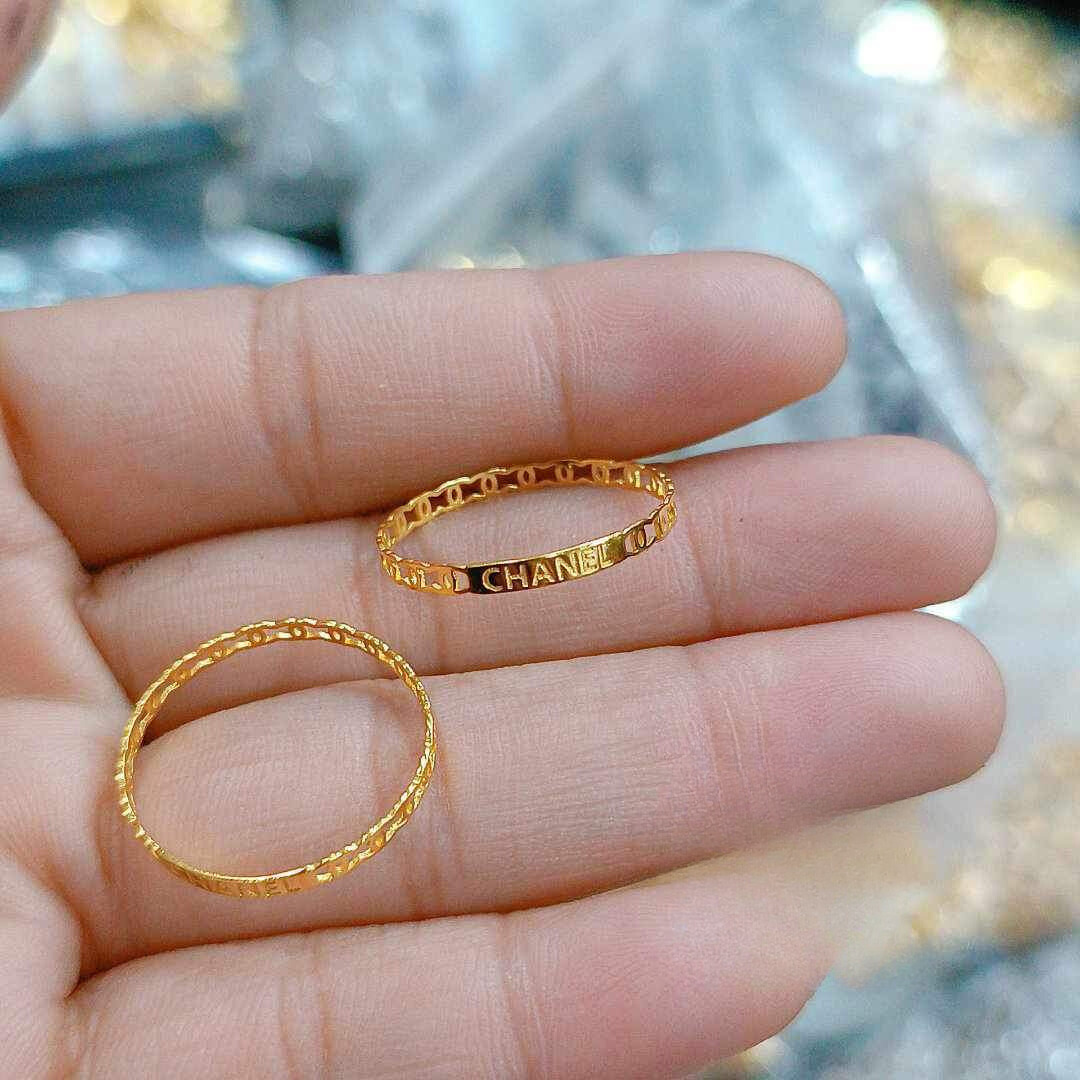 Chanel Ring Solid 18k Saudi Gold