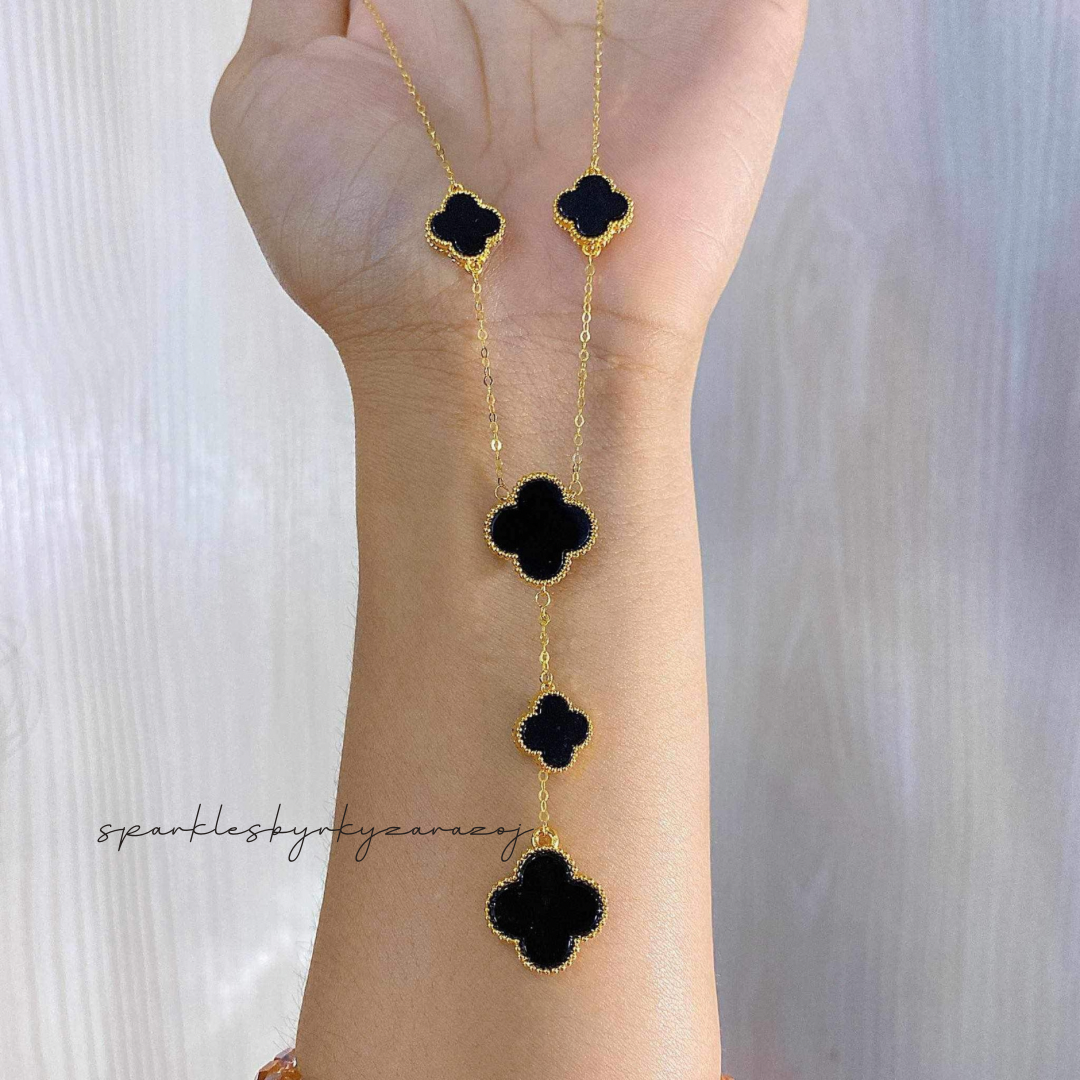 Black Station Bracelet VCA Ampaw 18k Saudi Gold