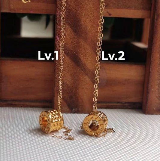 Set Necklace Love Barrel Style 18k Saudi Gold