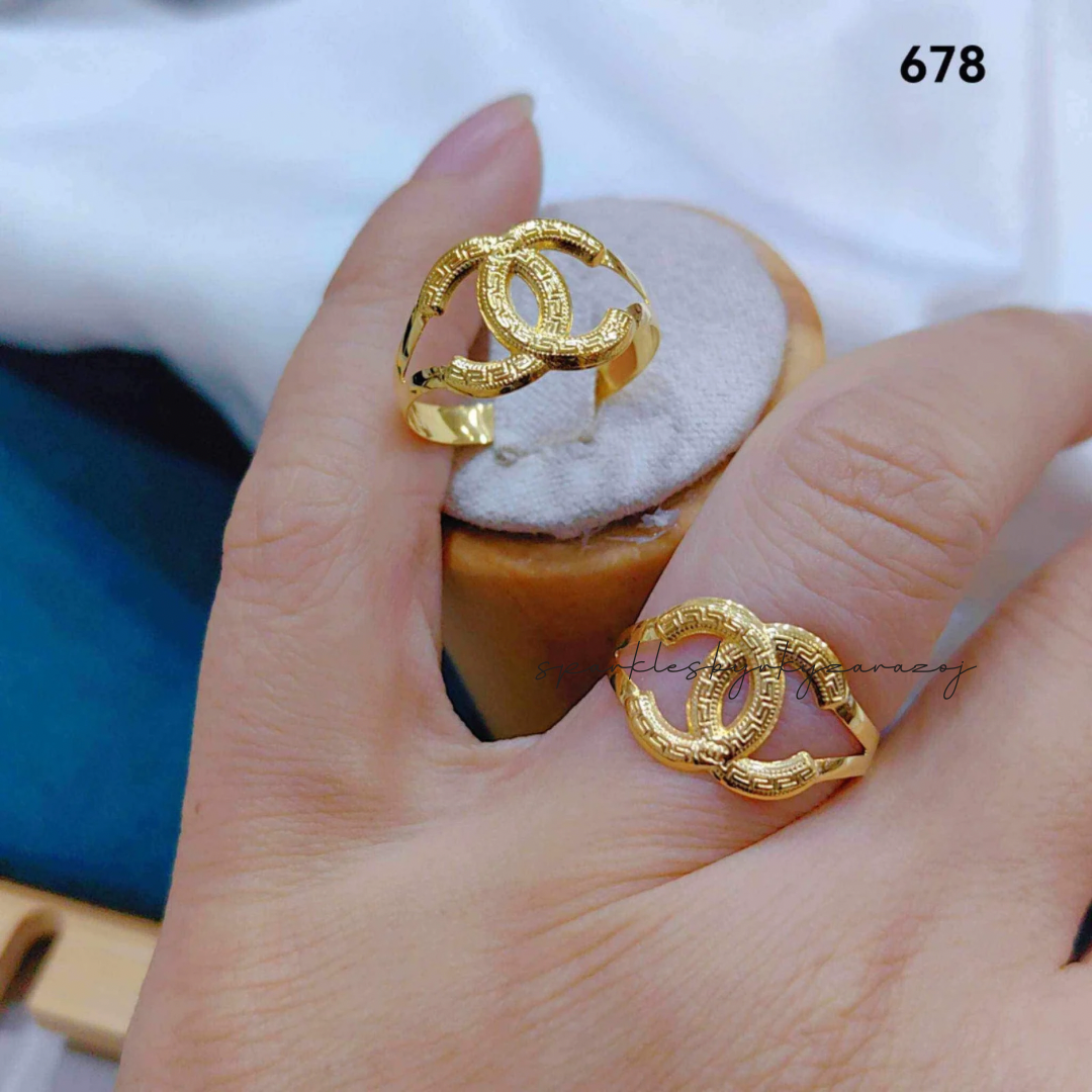 CC Ring Solid 18k Saudi Gold