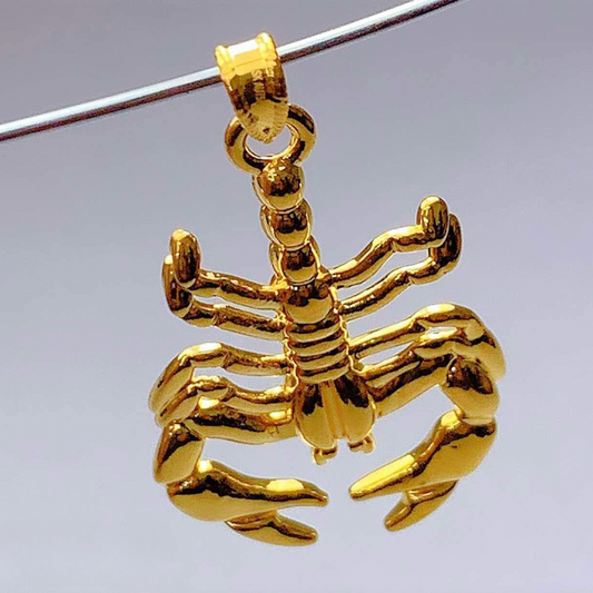 Gold Scorpion Pendant Ampaw 18k Saudi Gold