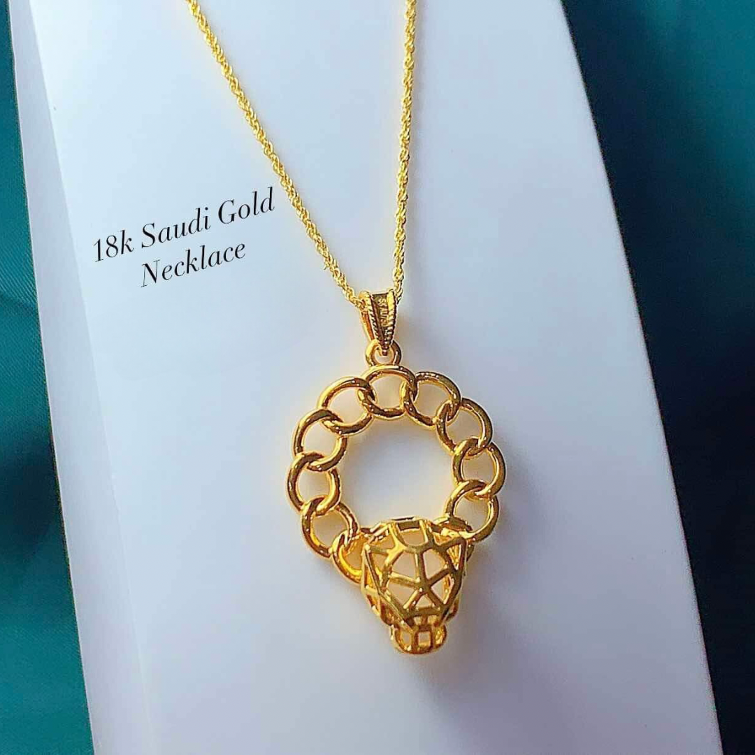 Gold Snake Head Pendant Only Ampaw 18k Saudi Gold