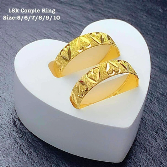 #2 Couple Ring 18k Saudi Gold