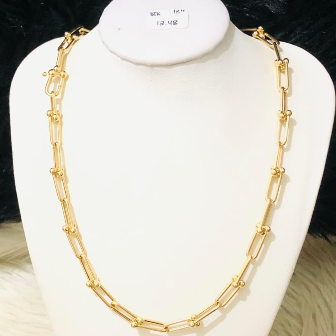 Per Gram 12.48 Necklace 18" 18k Saudi Gold (Promo)