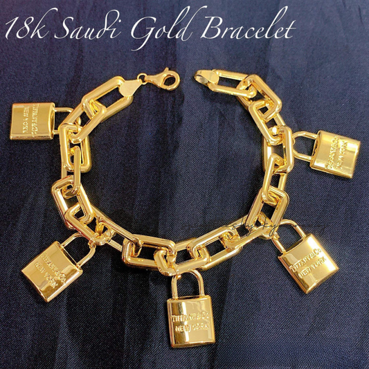 Level 4 Kadena Bracelet Solid 18k Saudi Gold