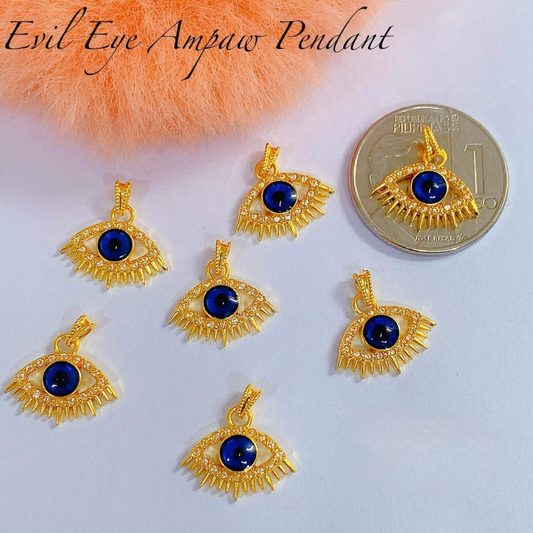# 4 Evil Eye Ampaw Pendant 18k Saudi Gold