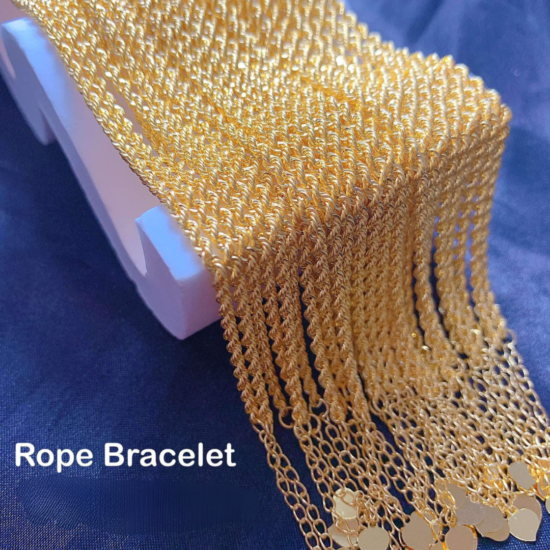 #10 Rope Bracelet 18k Saudi Gold