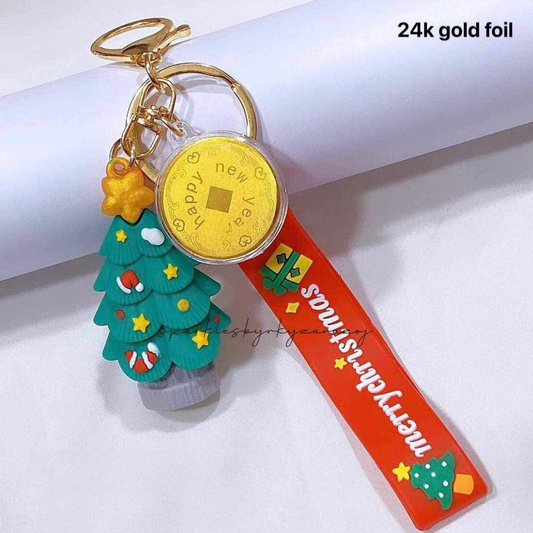 Christmas Tree Lucky Charm 24k Gold