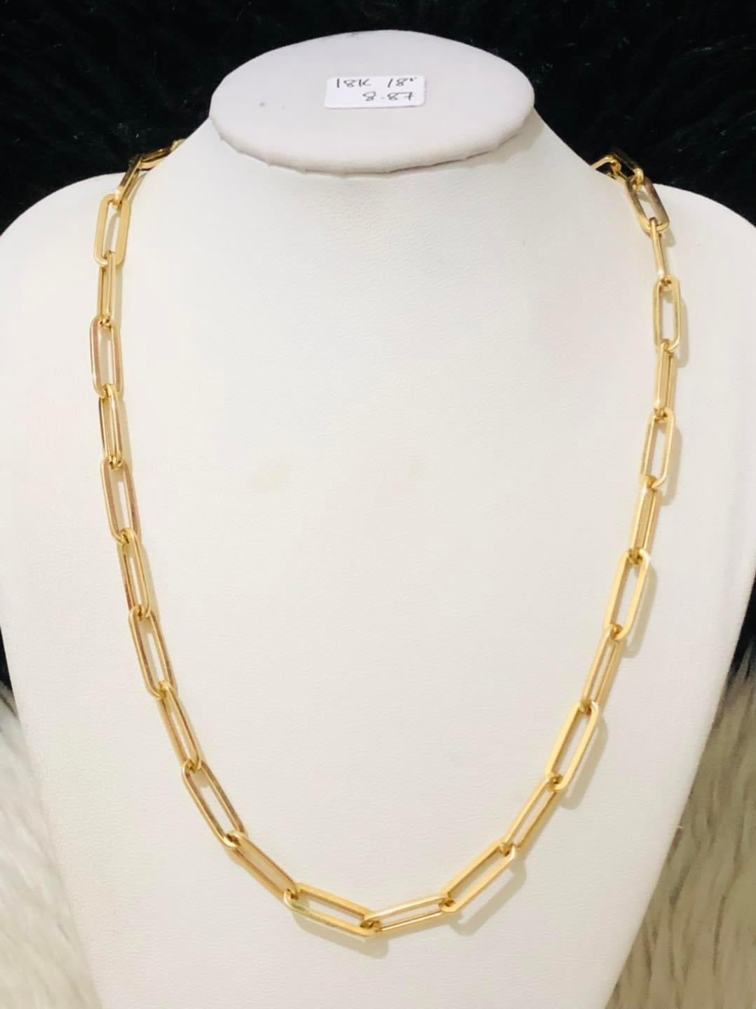 Per Gram 8.87 Necklace 18" 18k Saudi Gold Pawnable (Promo)