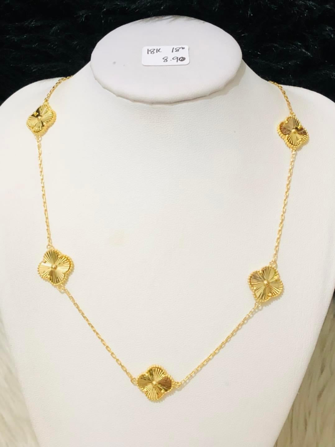 Per Gram 8.90 Necklace 18" 18k Saudi Gold Pawnable (Promo)