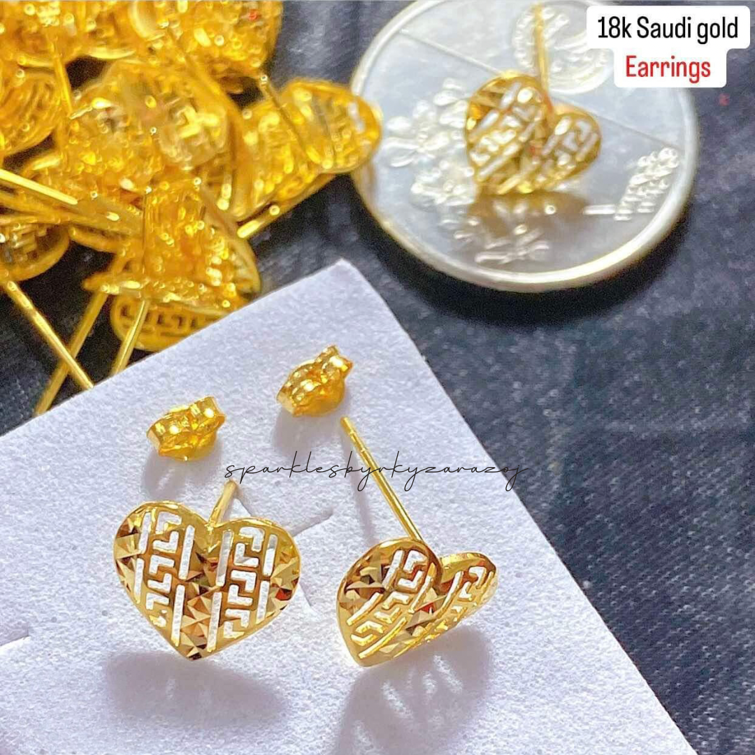 Fendi Earrings 18k Saudi Gold