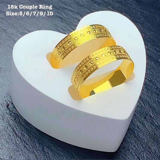 #4 Couple Ring 18k Saudi Gold