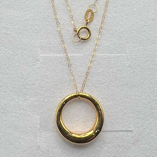 18k Saudi Gold Circle Set Sparkles.ph Exclusive Design with Chain Pawnable