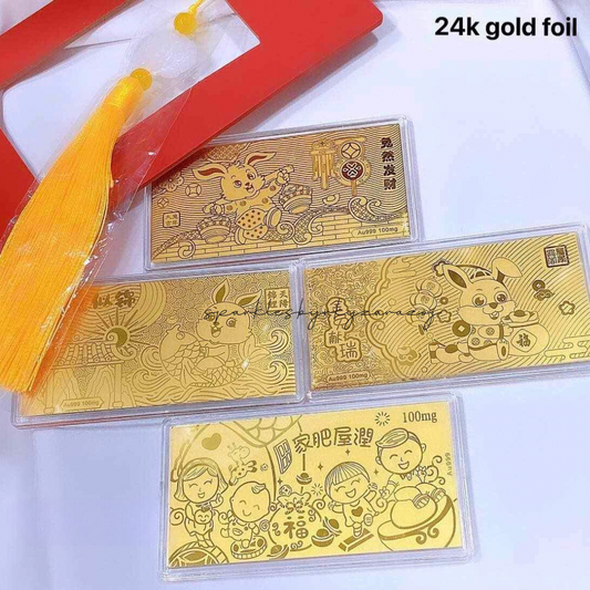 Money Bill Phone Case Sticker 24k Gold