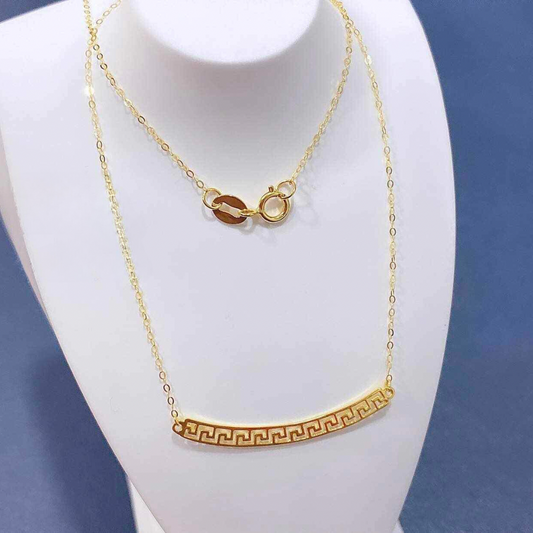 Fendi Necklace Solid 18k Saudi Gold