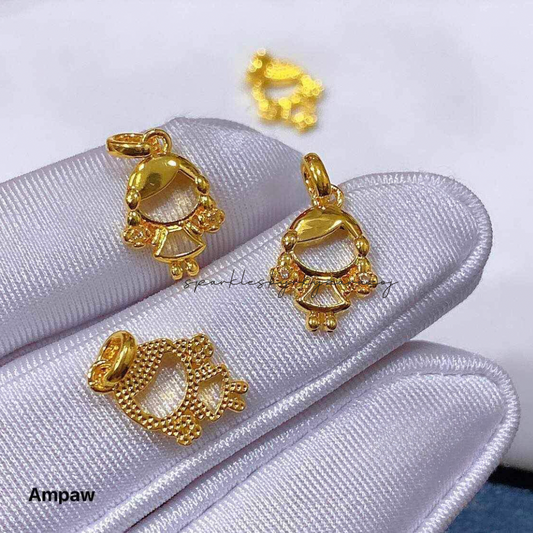 Power Pop Girls Pendant Ampaw 18k Saudi Gold