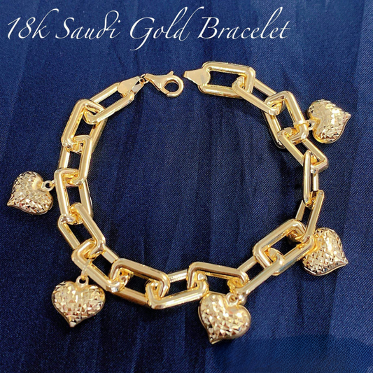 Level 3 Kadena Bracelet Solid 18k Saudi Gold