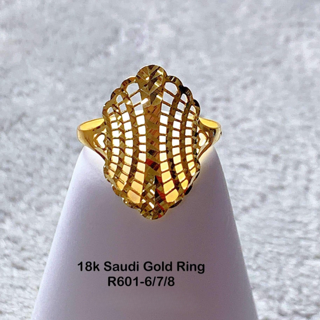 #3 Solid Ring 18k Saudi Gold