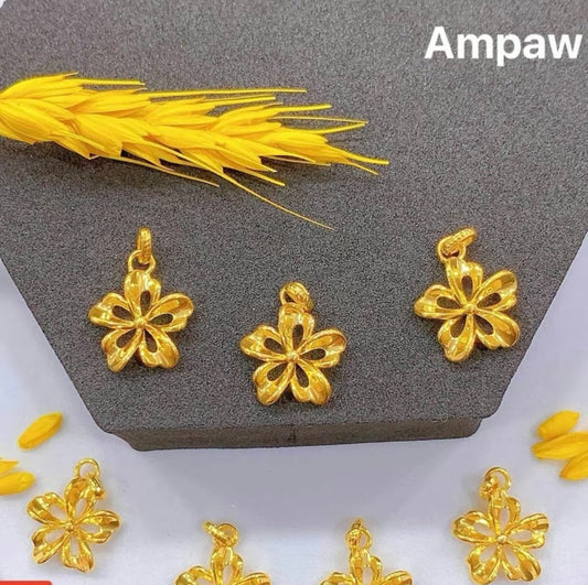 FlowerStyle Ampaw Pendant 18k Saudi Gold