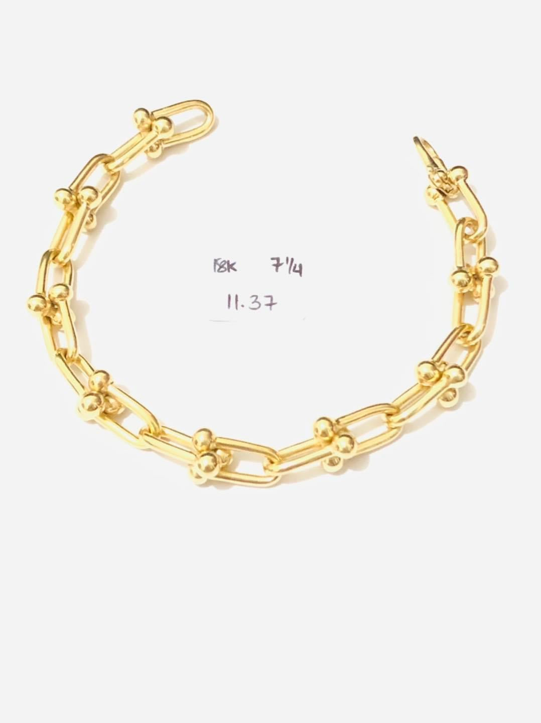 Per Gram 11.37 Bracelet 7 1/4" 18k Saudi Gold Pawnable (Promo )