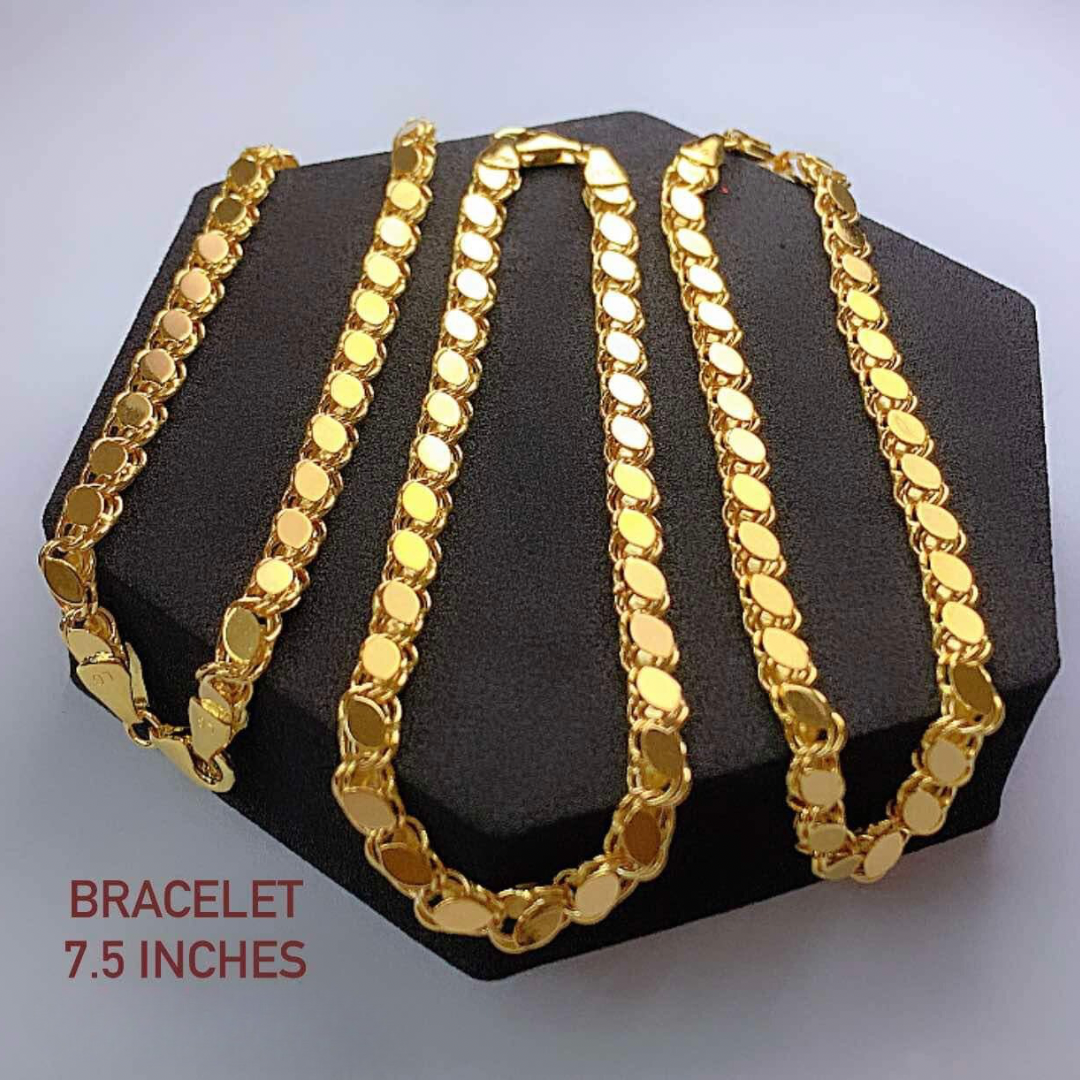 7.5" #3 Bracelet 18k Saudi Gold