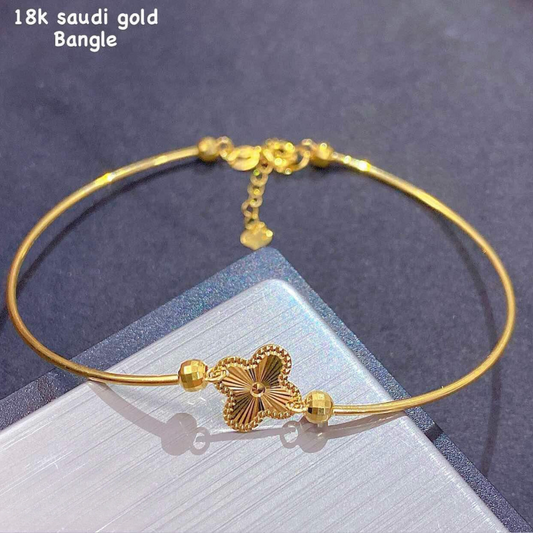 VCA Bangle Solid 18k Saudi Gold