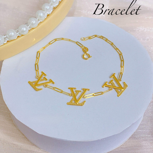 Paperclip x LV Bracelet 18k Saudi Gold