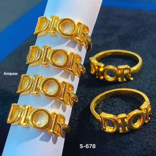 DIOR Ring Ampaw 18k Saudi Gold