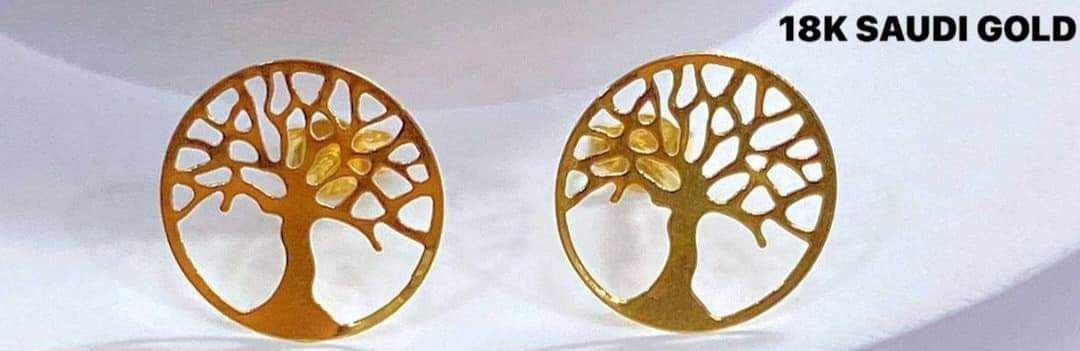 Circle Money Tree Earring