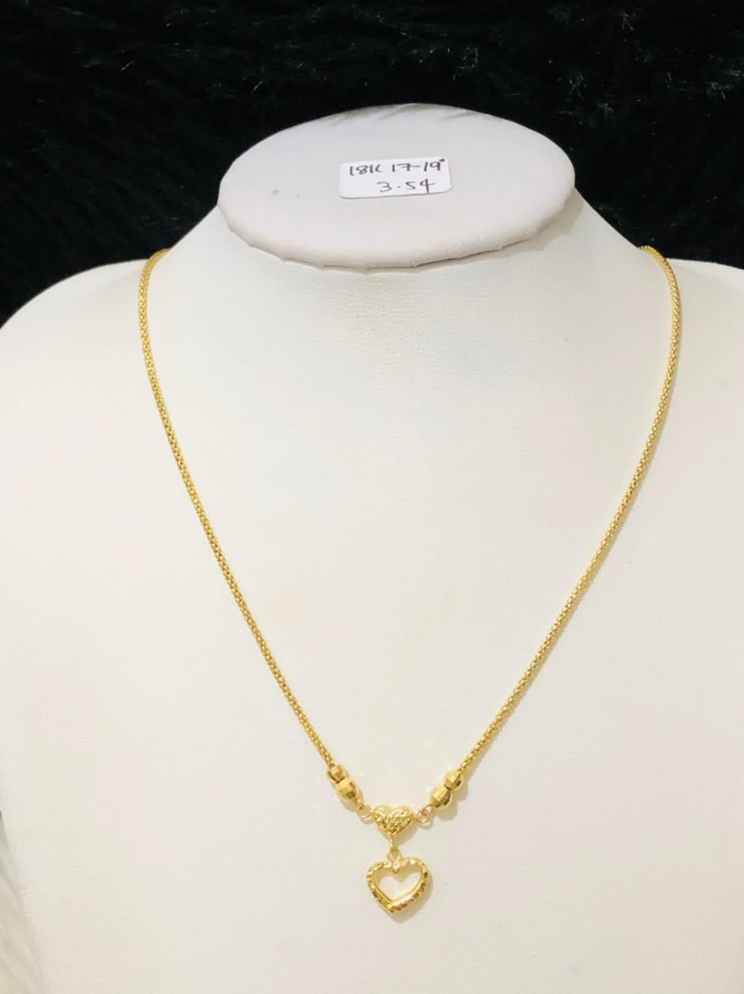 Per Gram 3.54 Necklace 17-19" 18k Saudi Gold Pawnable (Promo)