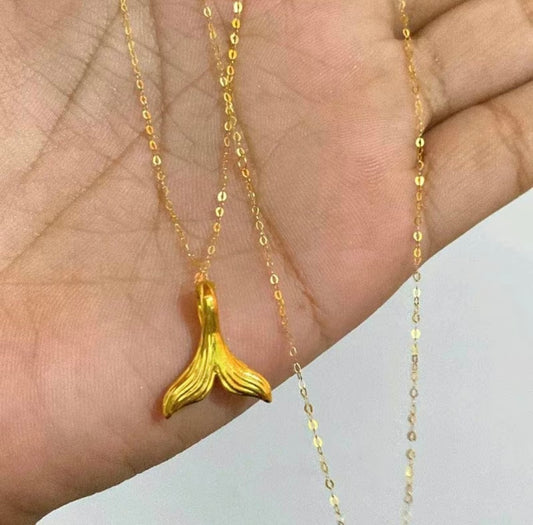 Set Buntot Necklace with Tauco Chain 18k Saudi Gold