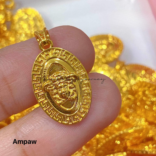 Medusa Pendant Ampaw 18k Saudi Gold